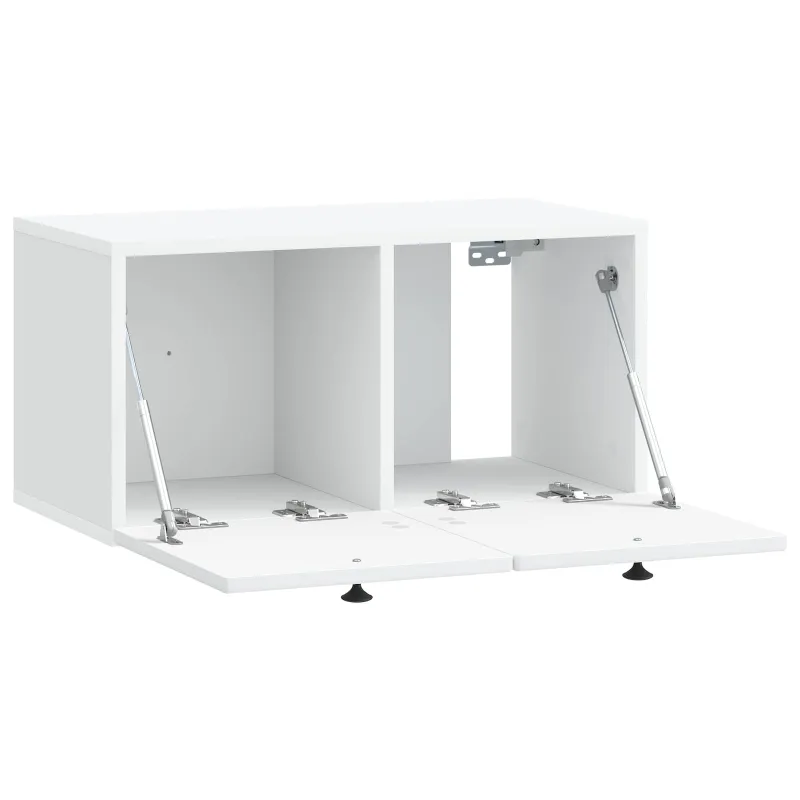 Sieninė TV spintelė Balta 59,5 x 31 x 30 cm Apdirbta mediena