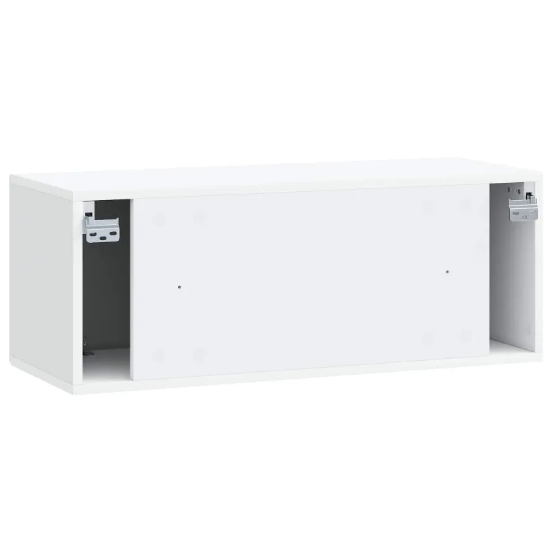 Sieninė TV spintelė Balta 78,5 x 31 x 30 cm Apdirbta mediena