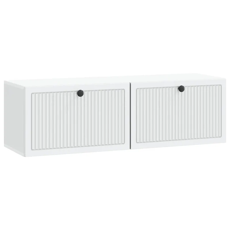 Sieninė TV spintelė Balta 98 x 31 x 30 cm Apdirbta mediena