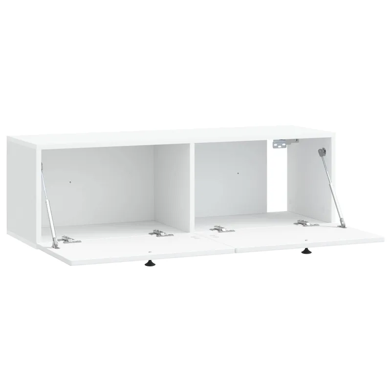 Sieninė TV spintelė Balta 98 x 31 x 30 cm Apdirbta mediena