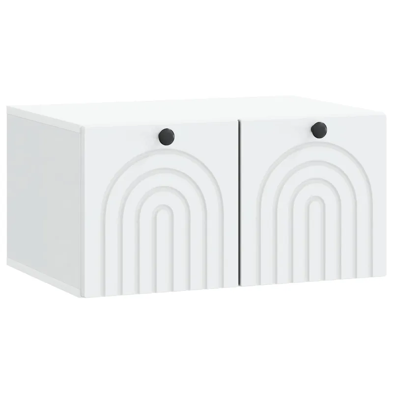 Sieninė TV spintelė Balta 59,5 x 41 x 30 cm Apdirbta mediena