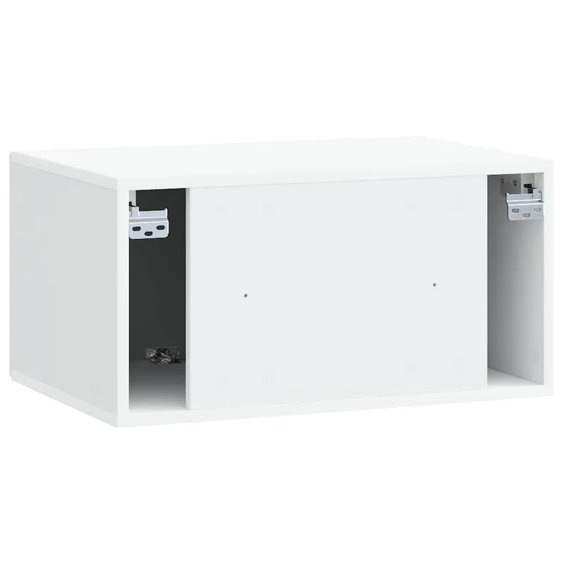 Sieninė TV spintelė Balta 59,5 x 41 x 30 cm Apdirbta mediena