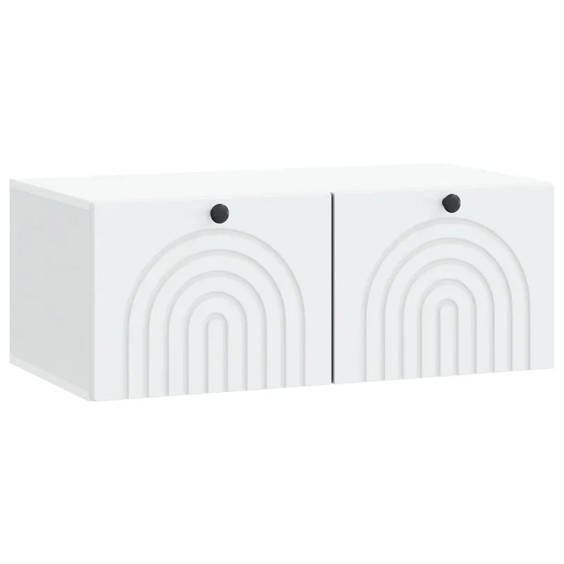 Sieninė TV spintelė Balta 78,5 x 41 x 30 cm Apdirbta mediena