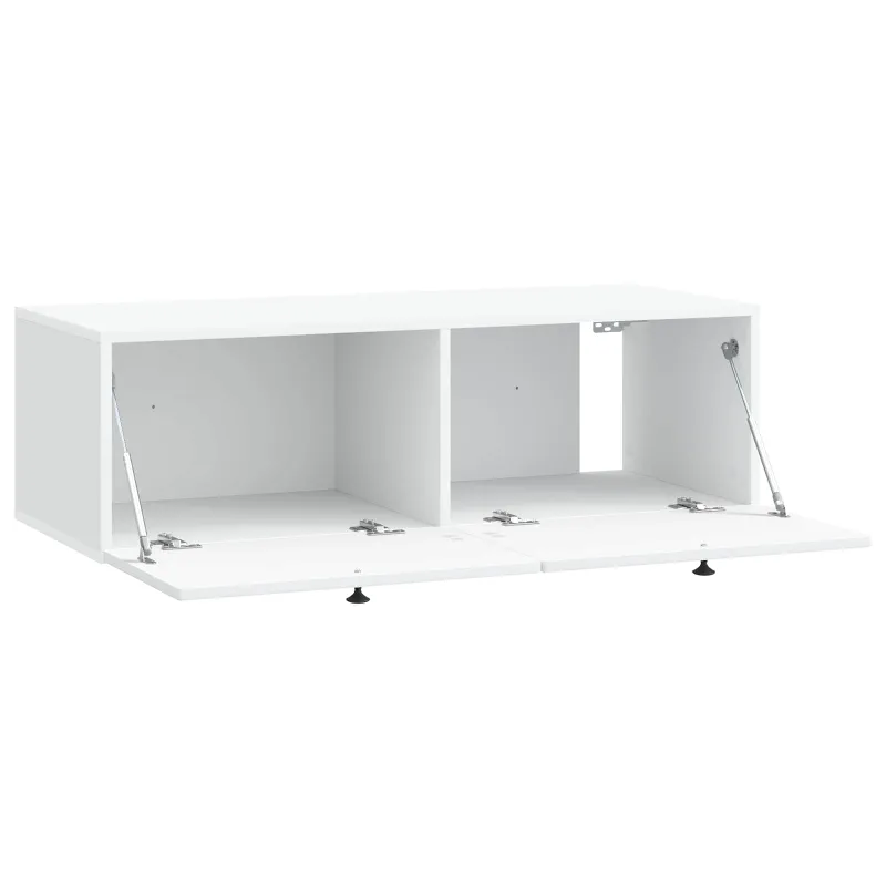 Sieninė TV spintelė Balta 99 x 41 x 30 cm Apdirbta mediena