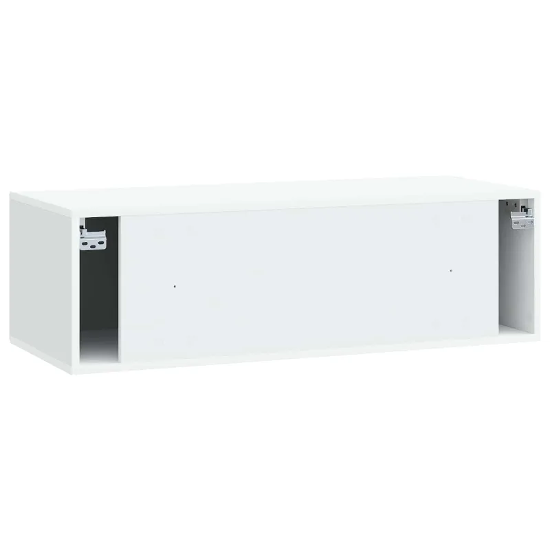Sieninė TV spintelė Balta 99 x 41 x 30 cm Apdirbta mediena