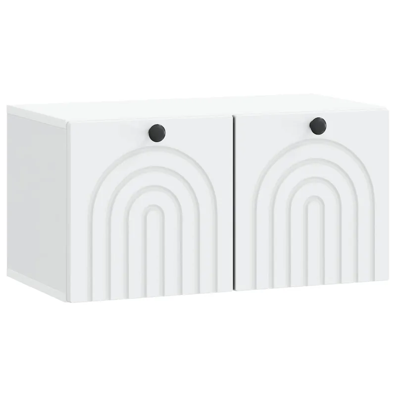 Sieninė TV spintelė Balta 59,5 x 31 x 30 cm Apdirbta mediena