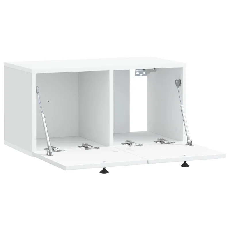 Sieninė TV spintelė Balta 59,5 x 31 x 30 cm Apdirbta mediena
