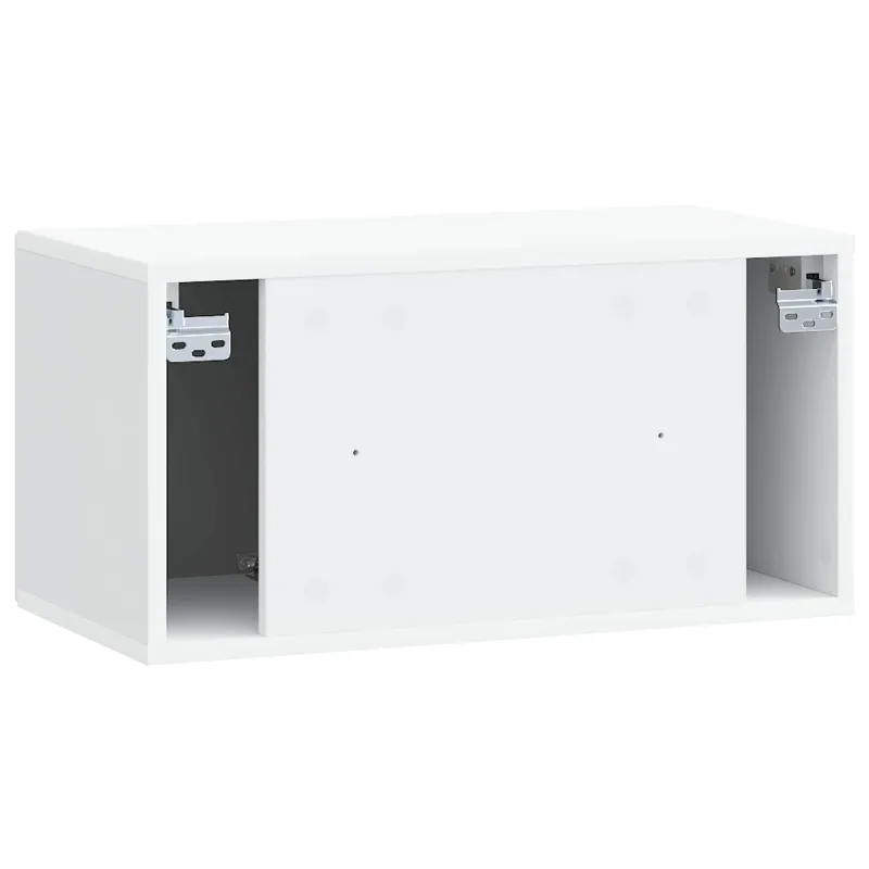 Sieninė TV spintelė Balta 59,5 x 31 x 30 cm Apdirbta mediena