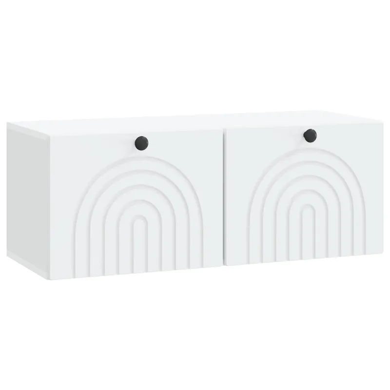 Sieninė TV spintelė Balta 78,5 x 31 x 30 cm Apdirbta mediena