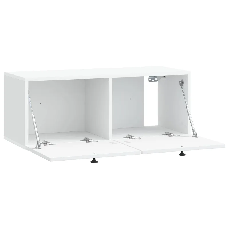 Sieninė TV spintelė Balta 78,5 x 31 x 30 cm Apdirbta mediena
