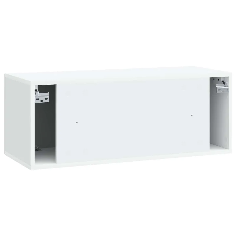 Sieninė TV spintelė Balta 78,5 x 31 x 30 cm Apdirbta mediena