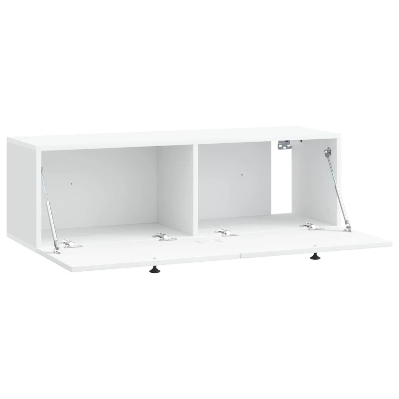 Sieninė TV spintelė Balta 98 x 31 x 30 cm Apdirbta mediena