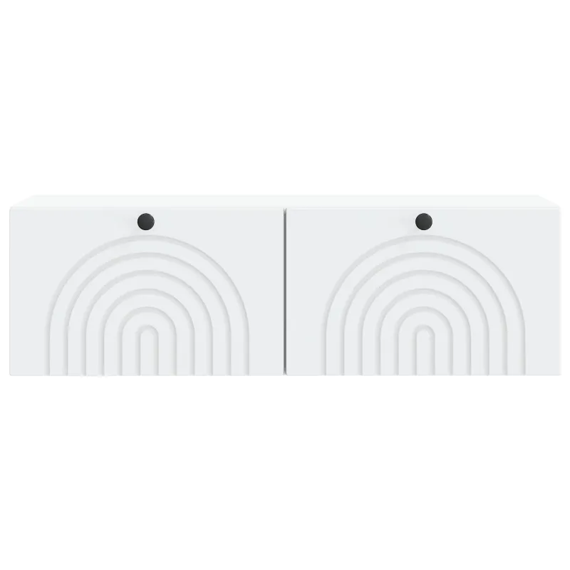 Sieninė TV spintelė Balta 98 x 31 x 30 cm Apdirbta mediena