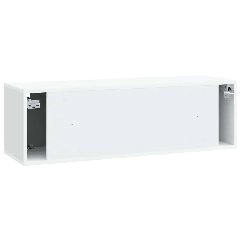 Sieninė TV spintelė Balta 98 x 31 x 30 cm Apdirbta mediena