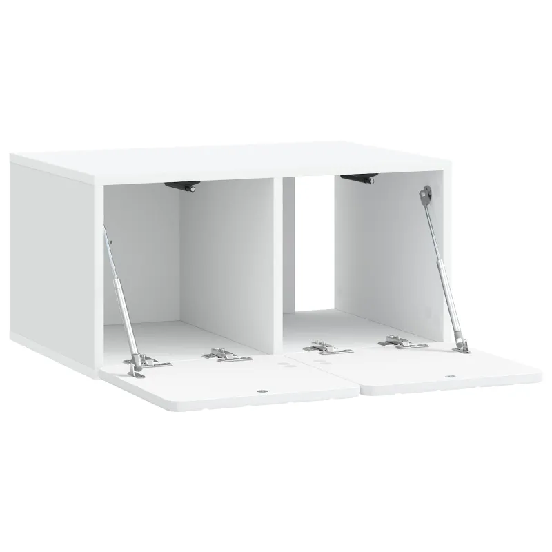 Sieninė TV spintelė Balta 59,5 x 41 x 30 cm Apdirbta mediena