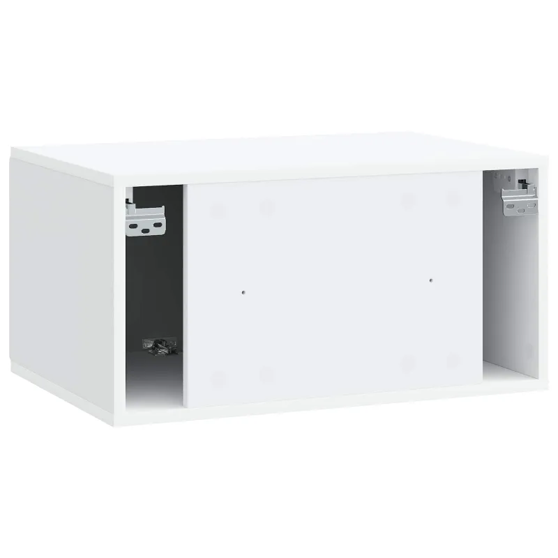 Sieninė TV spintelė Balta 59,5 x 41 x 30 cm Apdirbta mediena