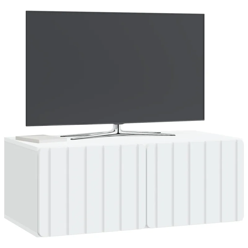 Sieninė TV spintelė Balta 78,5 x 41 x 30 cm Apdirbta mediena