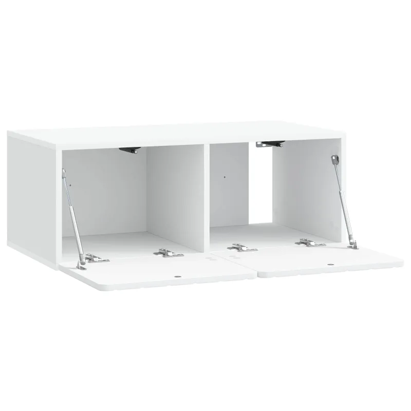Sieninė TV spintelė Balta 78,5 x 41 x 30 cm Apdirbta mediena