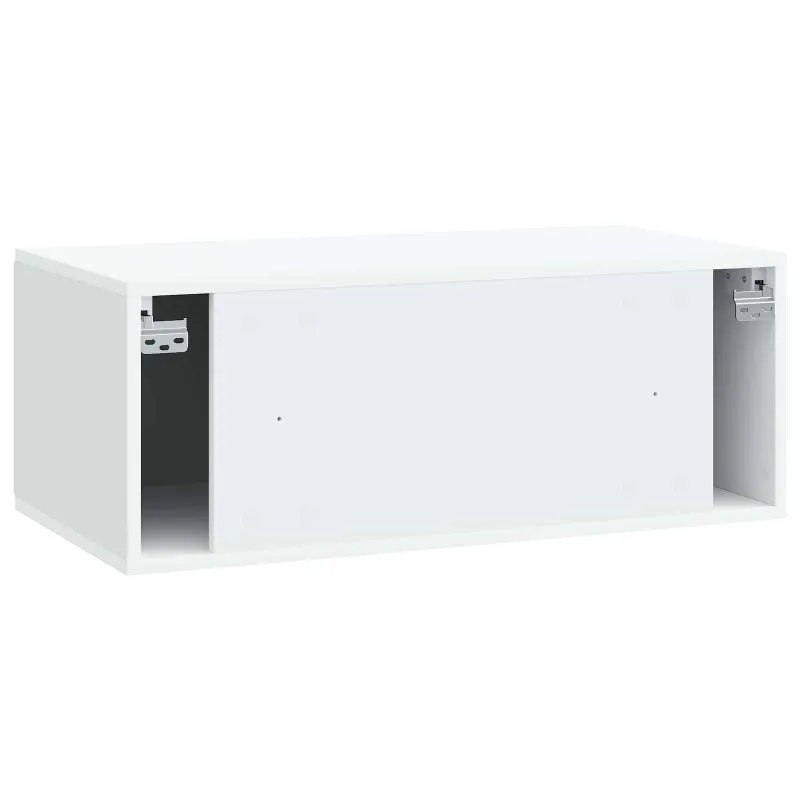 Sieninė TV spintelė Balta 78,5 x 41 x 30 cm Apdirbta mediena