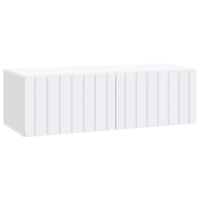 Sieninė TV spintelė Balta 98 x 41 x 30 cm Apdirbta mediena