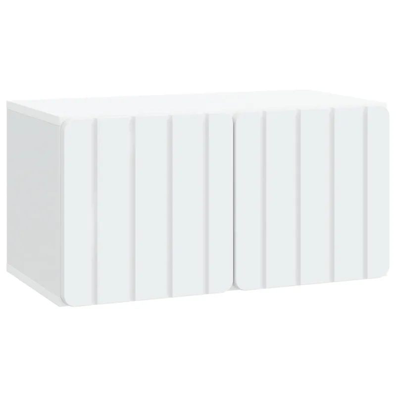 Sieninė TV spintelė Balta 59,5 x 31 x 30 cm Apdirbta mediena
