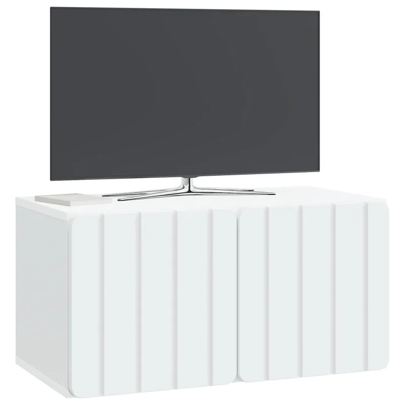 Sieninė TV spintelė Balta 59,5 x 31 x 30 cm Apdirbta mediena