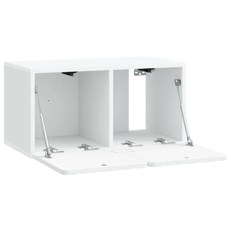 Sieninė TV spintelė Balta 59,5 x 31 x 30 cm Apdirbta mediena