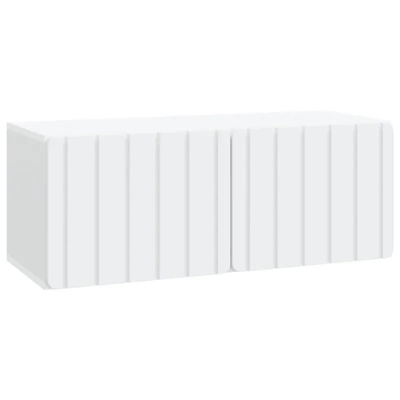 Sieninė TV spintelė Balta 78,5 x 31 x 30 cm Apdirbta mediena