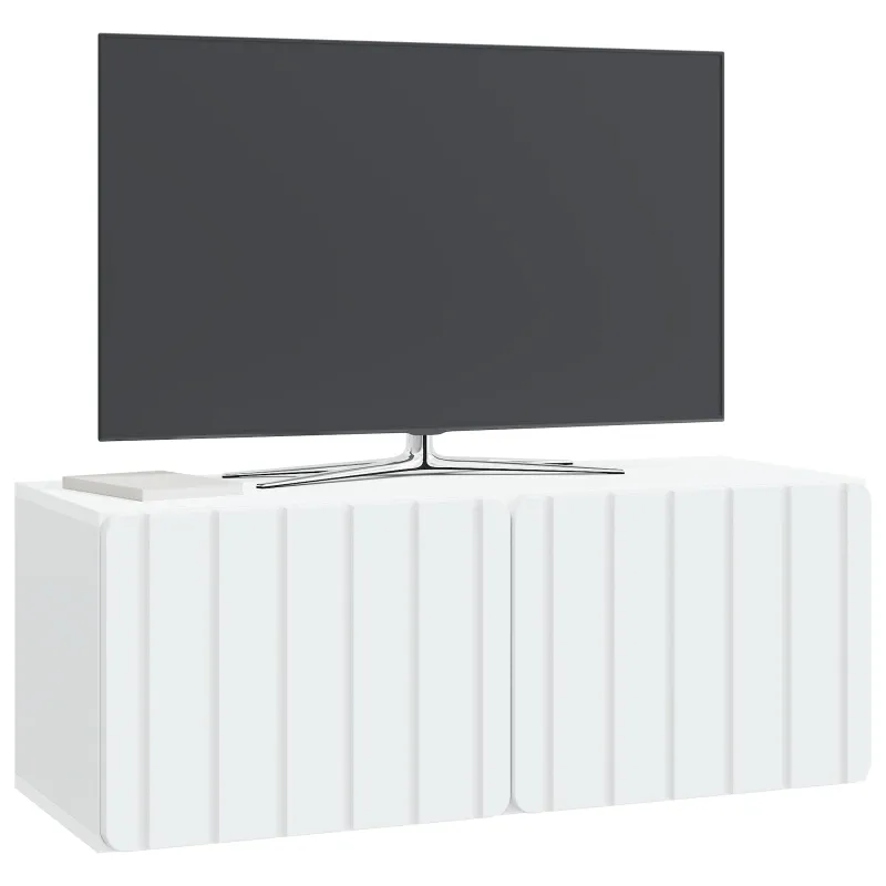 Sieninė TV spintelė Balta 78,5 x 31 x 30 cm Apdirbta mediena