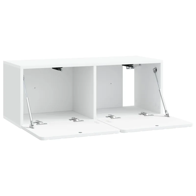 Sieninė TV spintelė Balta 78,5 x 31 x 30 cm Apdirbta mediena