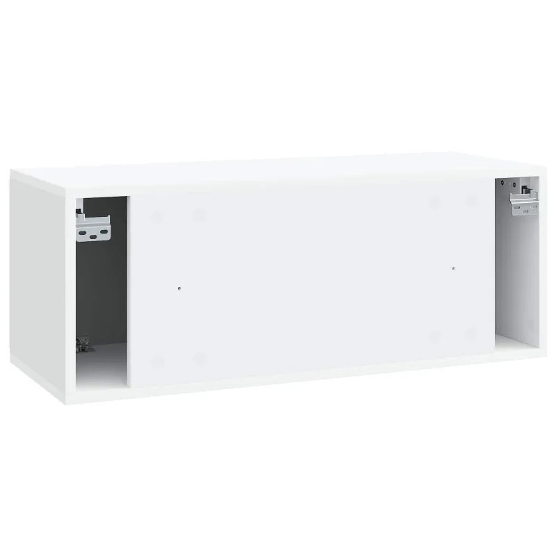 Sieninė TV spintelė Balta 78,5 x 31 x 30 cm Apdirbta mediena