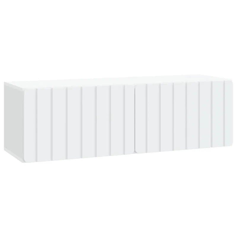 Sieninė TV spintelė Balta 98 x 31 x 30 cm Apdirbta mediena