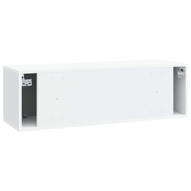 Sieninė TV spintelė Balta 98 x 31 x 30 cm Apdirbta mediena