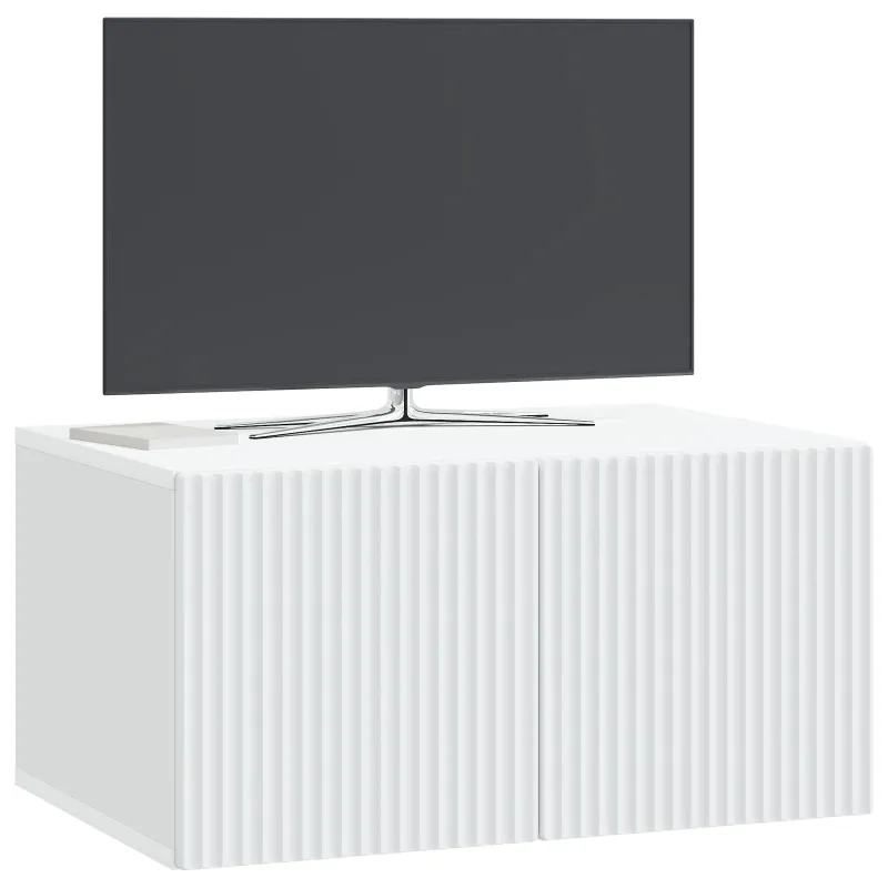 Sieninė TV spintelė Balta 59,5 x 41 x 30 cm Apdirbta mediena