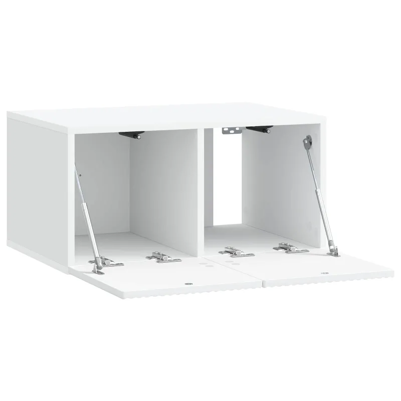 Sieninė TV spintelė Balta 59,5 x 41 x 30 cm Apdirbta mediena