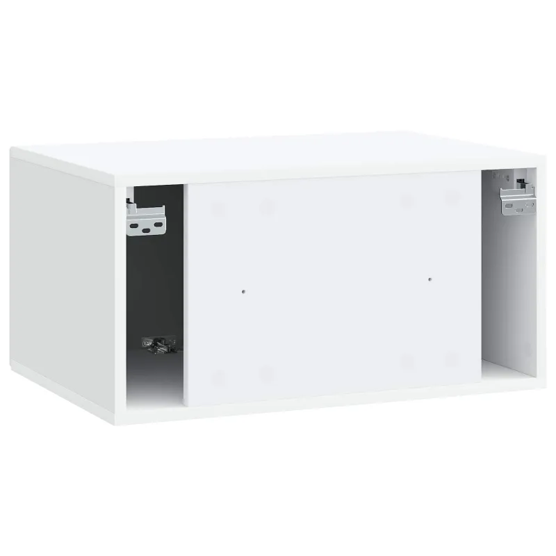 Sieninė TV spintelė Balta 59,5 x 41 x 30 cm Apdirbta mediena