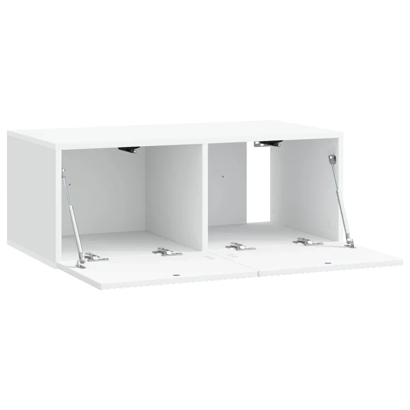 Sieninė TV spintelė Balta 78,5 x 41 x 30 cm Apdirbta mediena