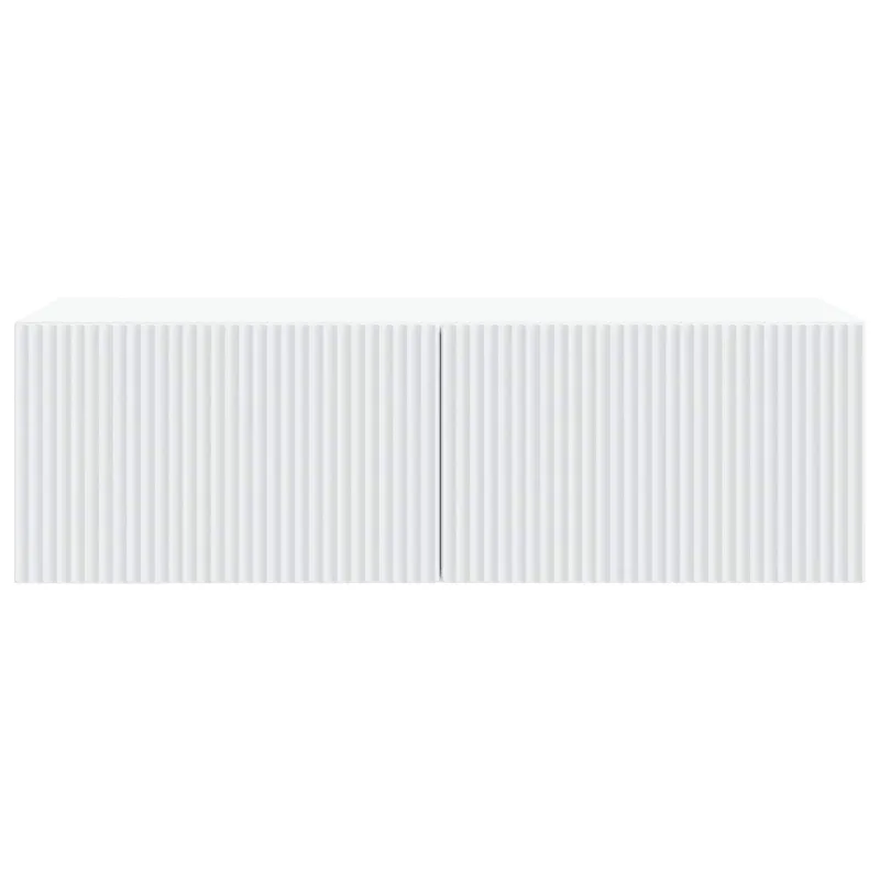 Sieninė TV spintelė Balta 98 x 41 x 30 cm Apdirbta mediena