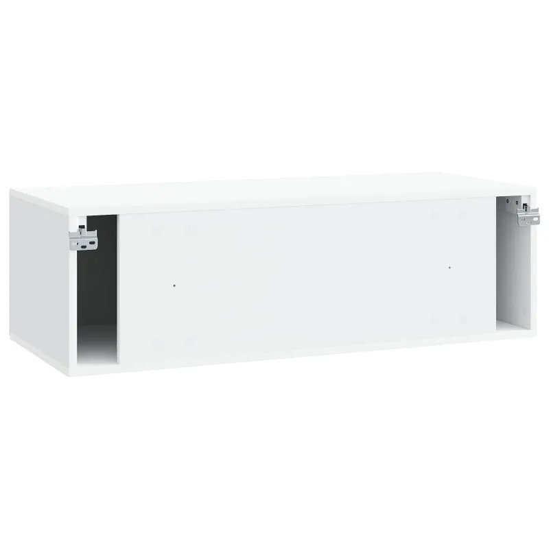 Sieninė TV spintelė Balta 98 x 41 x 30 cm Apdirbta mediena