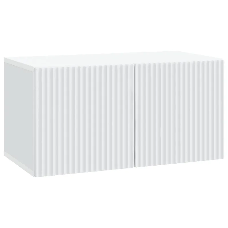 Sieninė TV spintelė Balta 59,5 x 31 x 30 cm Apdirbta mediena