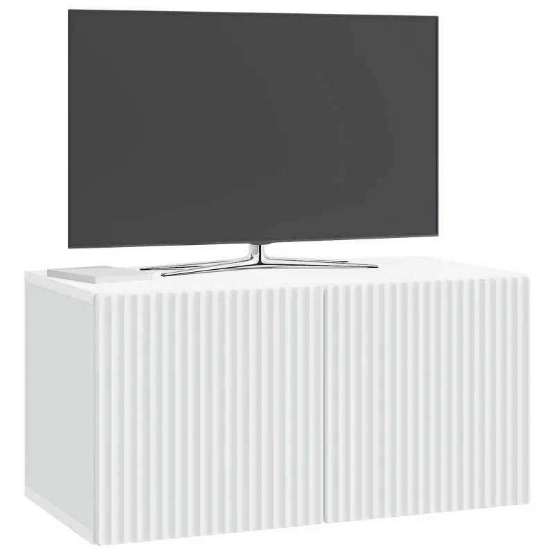 Sieninė TV spintelė Balta 59,5 x 31 x 30 cm Apdirbta mediena