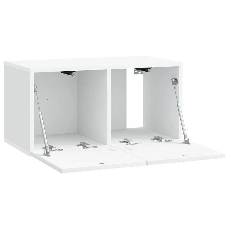 Sieninė TV spintelė Balta 59,5 x 31 x 30 cm Apdirbta mediena
