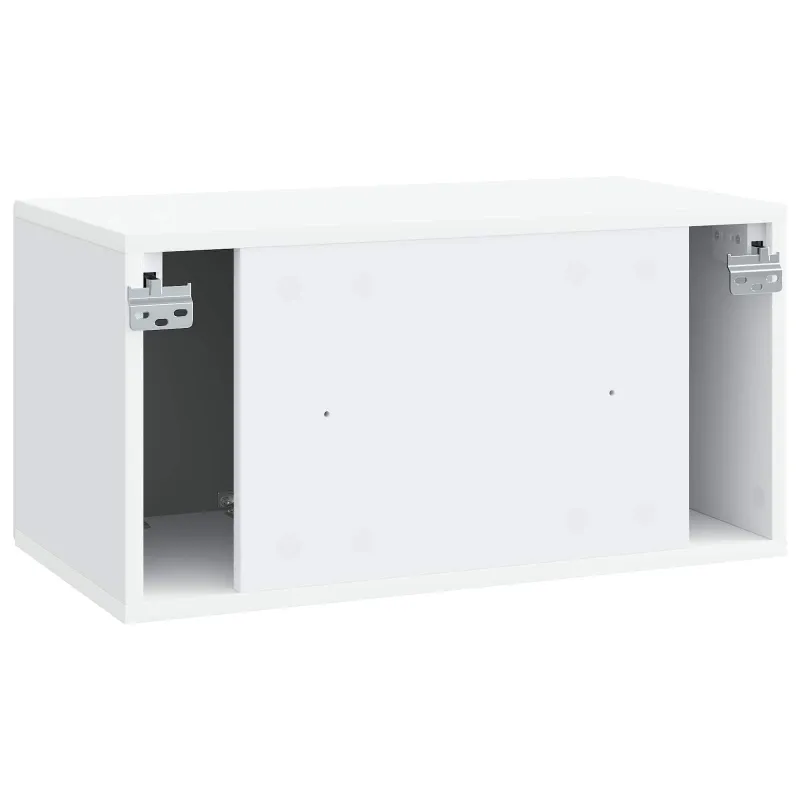 Sieninė TV spintelė Balta 59,5 x 31 x 30 cm Apdirbta mediena