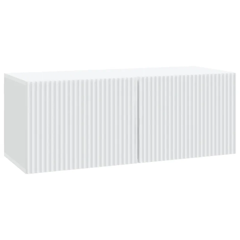 Sieninė TV spintelė Balta 78,5 x 31 x 30 cm Apdirbta mediena