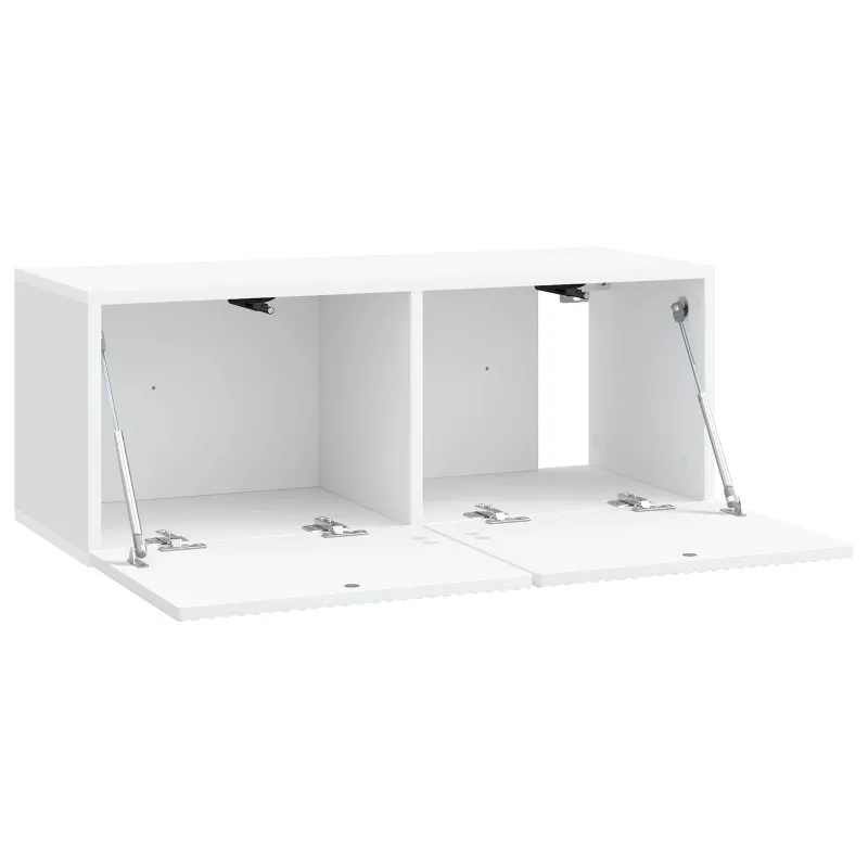 Sieninė TV spintelė Balta 78,5 x 31 x 30 cm Apdirbta mediena