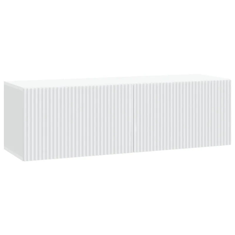 Sieninė TV spintelė Balta 98 x 31 x 30 cm Apdirbta mediena