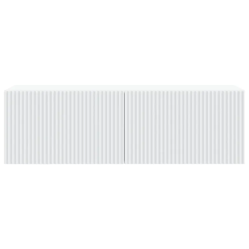 Sieninė TV spintelė Balta 98 x 31 x 30 cm Apdirbta mediena