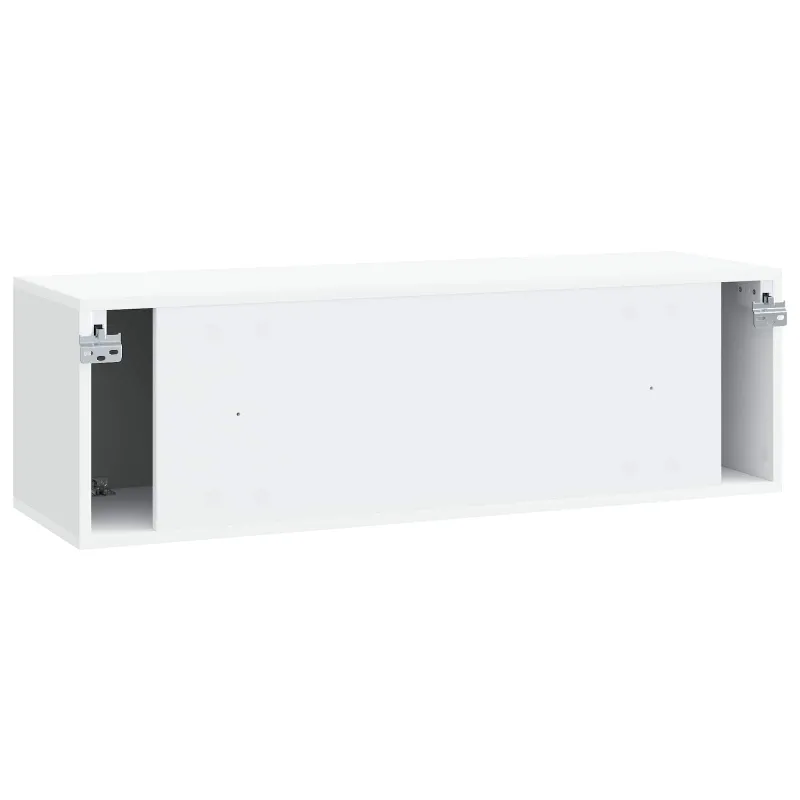 Sieninė TV spintelė Balta 98 x 31 x 30 cm Apdirbta mediena
