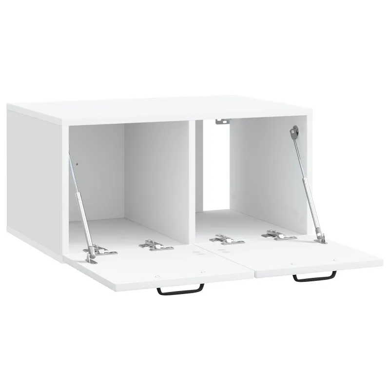 Sieninė TV spintelė Balta 59,5 x 41 x 30 cm Apdirbta mediena