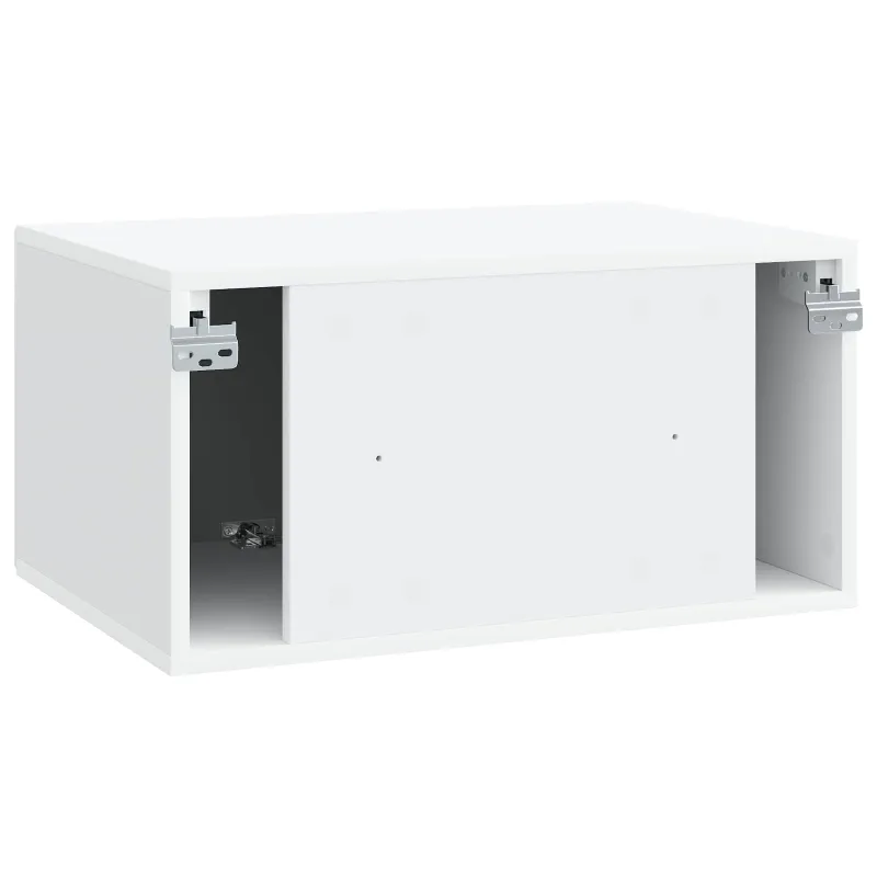 Sieninė TV spintelė Balta 59,5 x 41 x 30 cm Apdirbta mediena